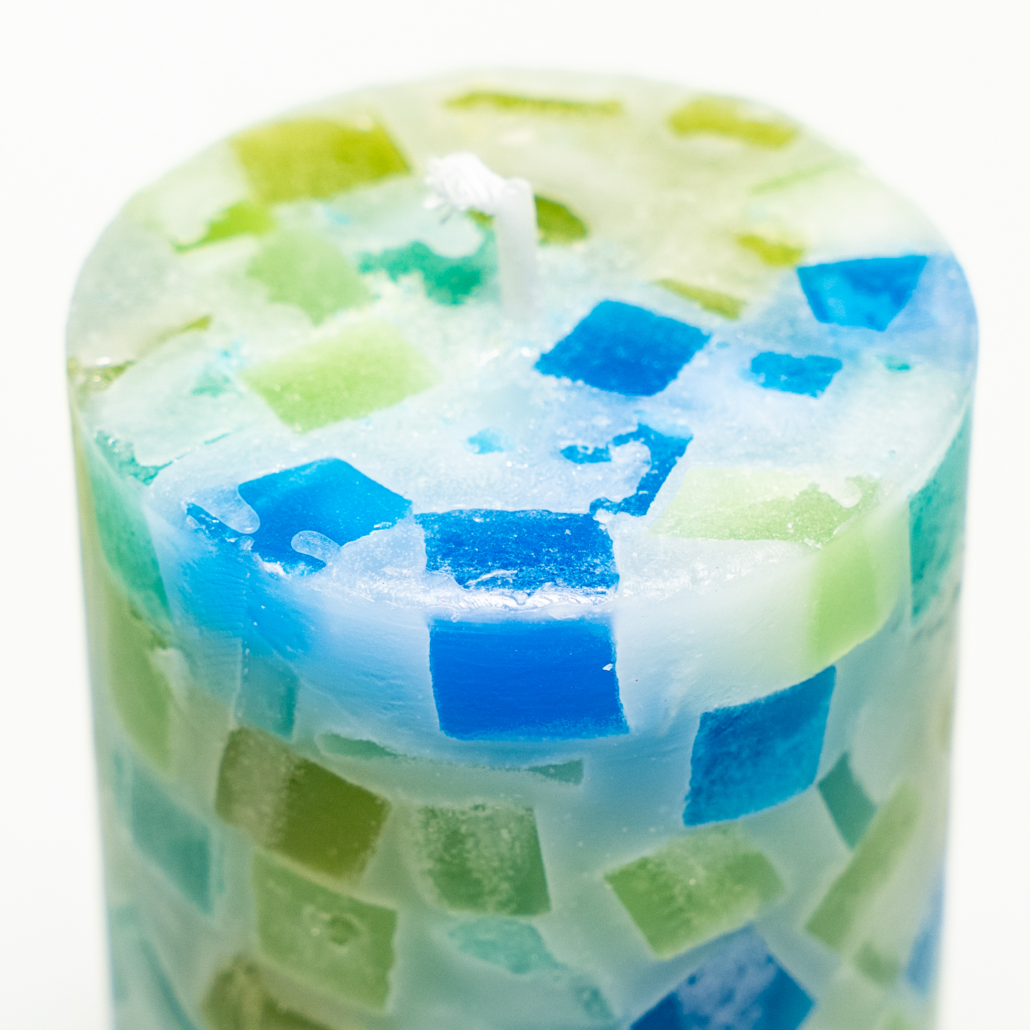 Stumpenkerze "Mosaik"