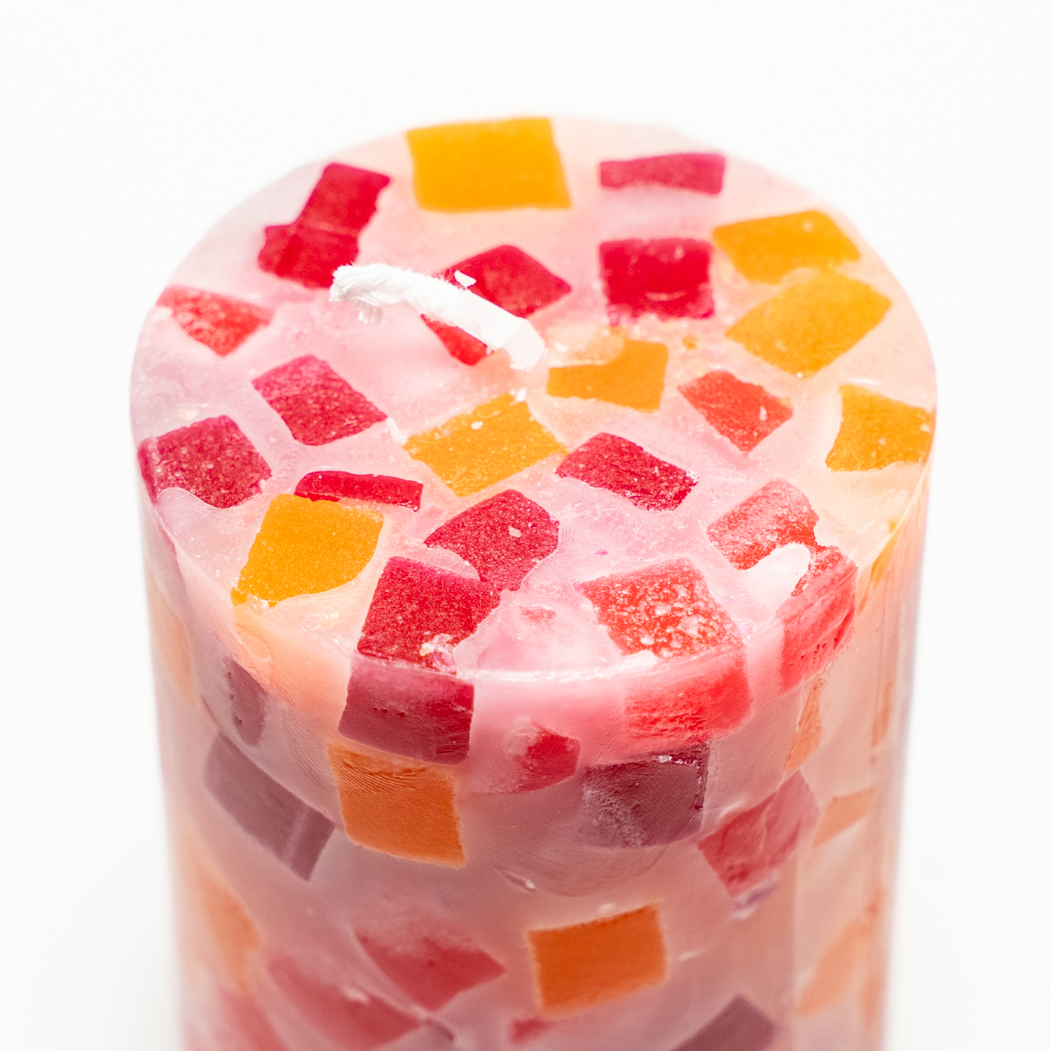 Stumpenkerze "Mosaik"