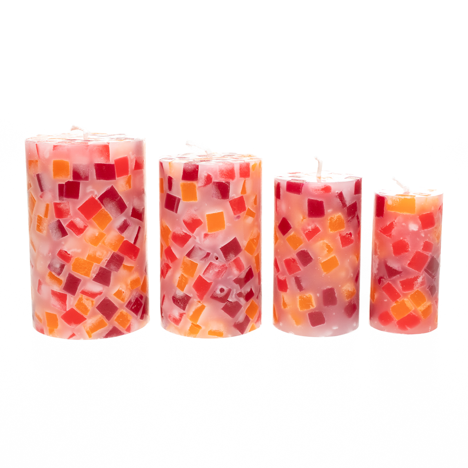 Stumpenkerze "Mosaik"