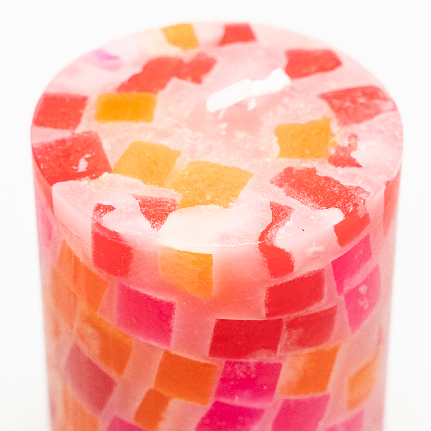 Stumpenkerze "Mosaik"